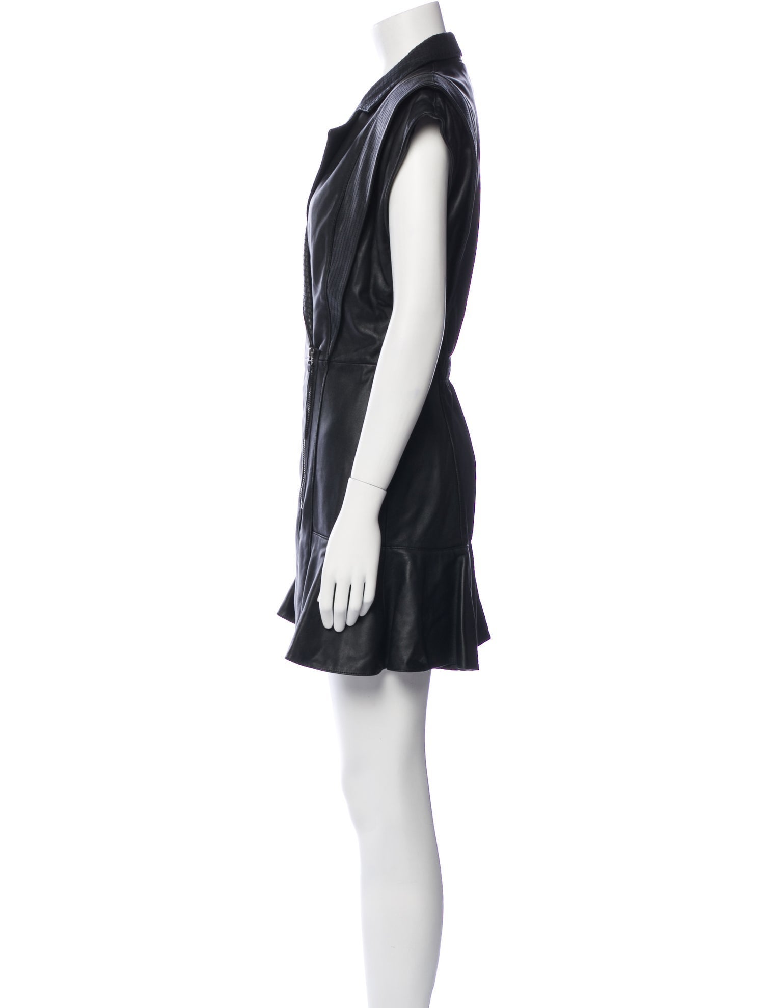 Retrofête Leather Mini Dress