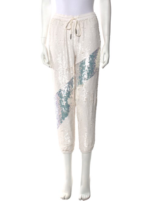 Retrofête Colorblock Pattern Skinny Leg Pants