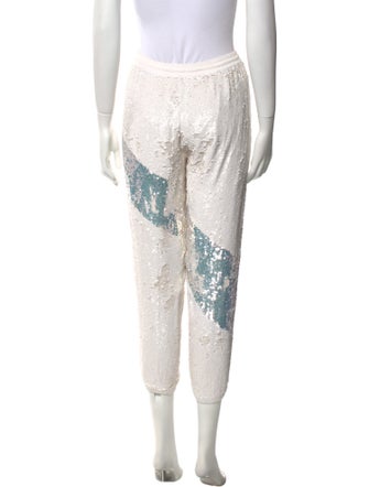 Retrofête Colorblock Pattern Skinny Leg Pants