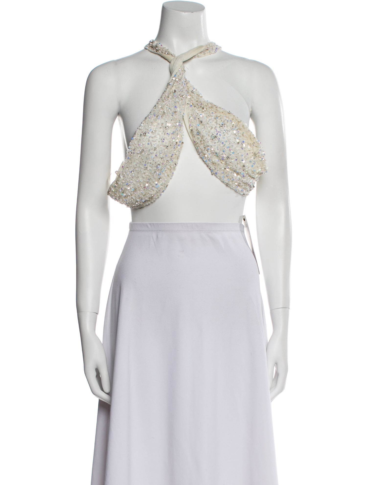 Retrofête Halterneck Sleeveless Crop Top