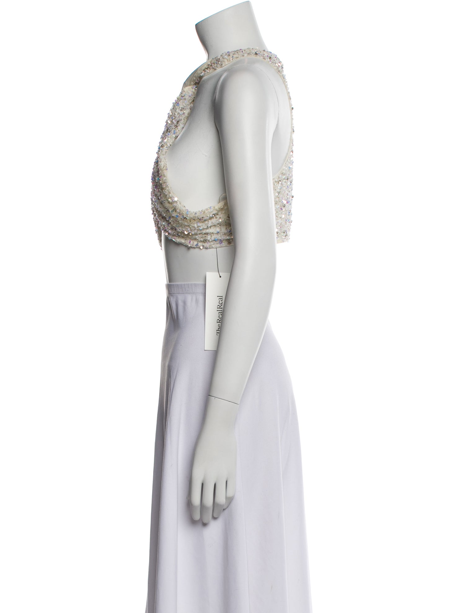 Retrofête Halterneck Sleeveless Crop Top