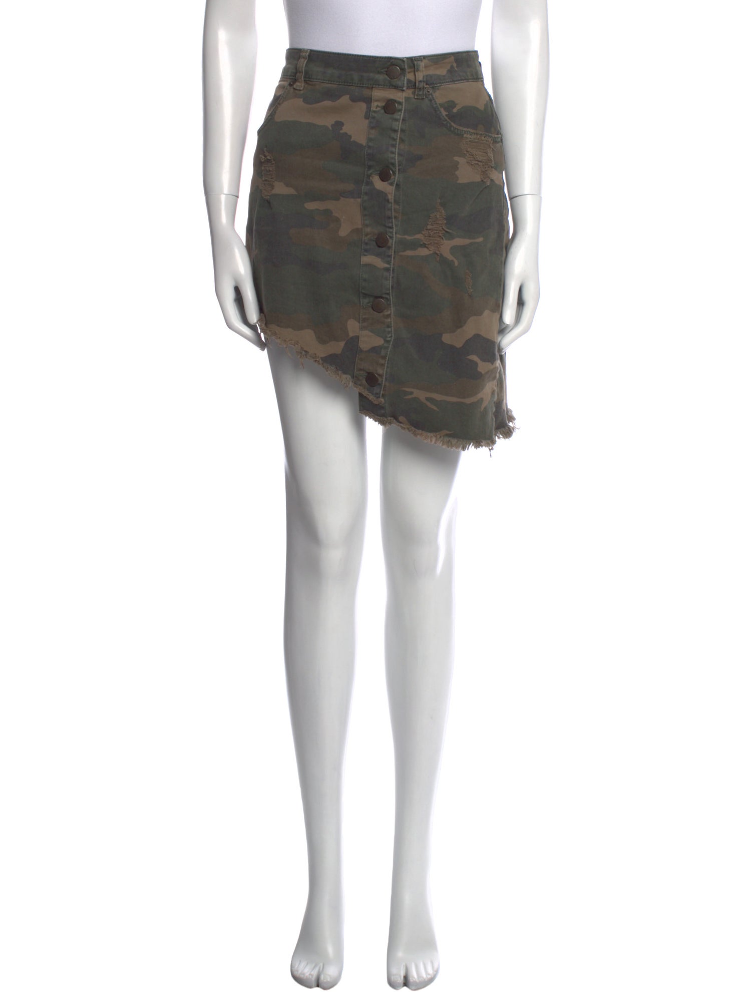 Retrofête Camouflage Print Mini Skirt w/ Tags