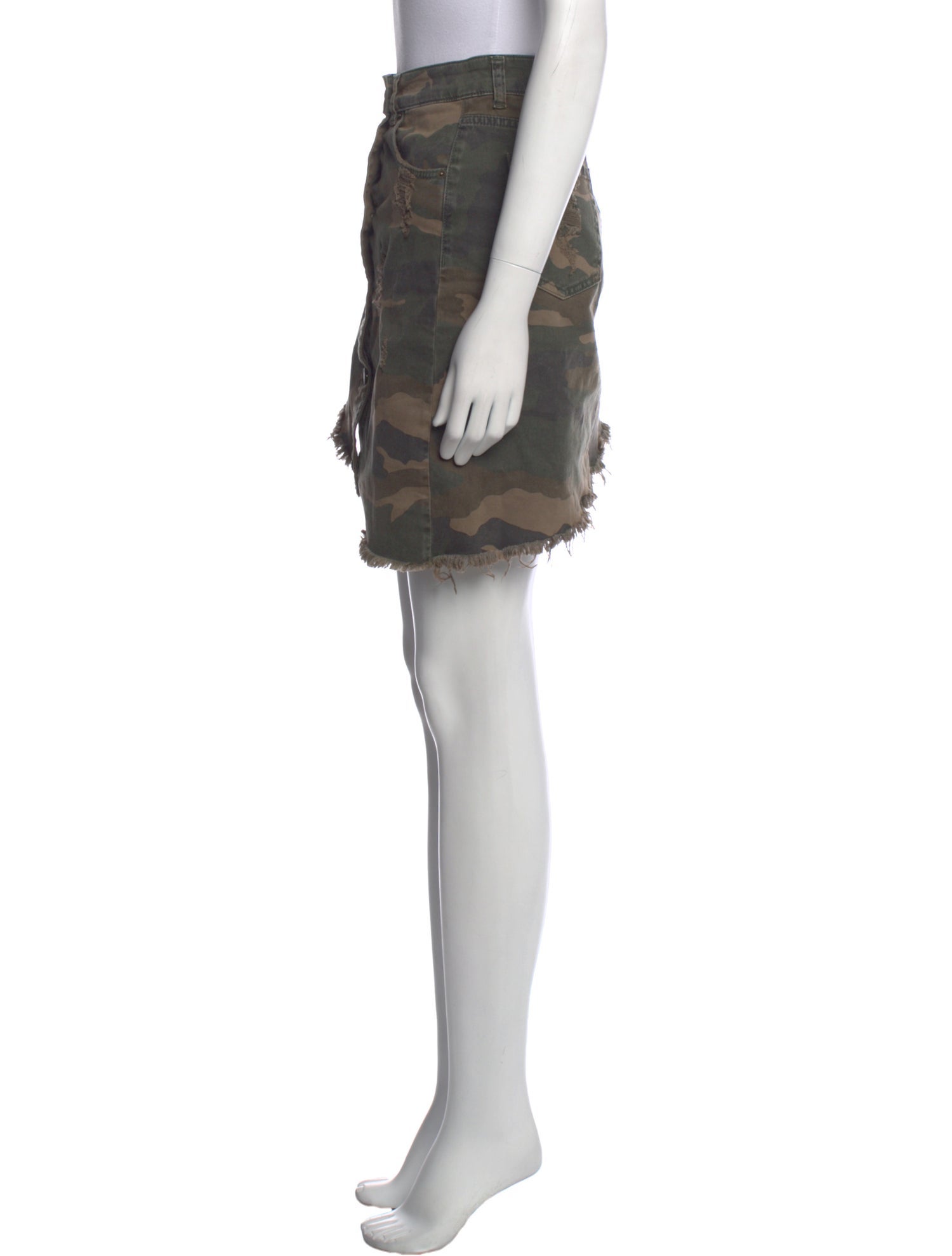 Retrofête Camouflage Print Mini Skirt w/ Tags