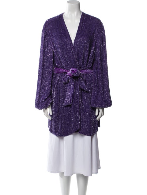 Retrofête Sequin Tweed Pattern Coat