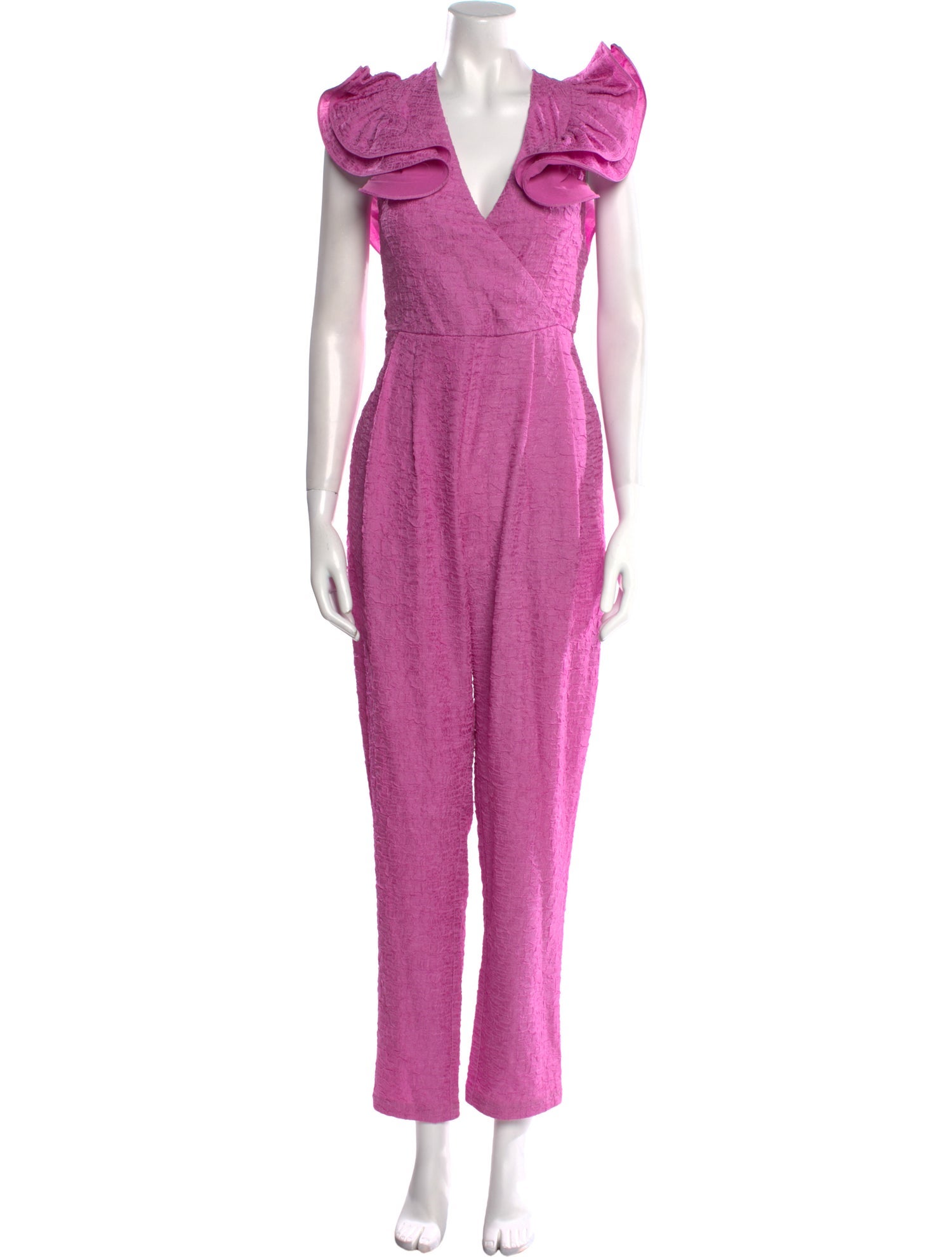 Retrofête Plunge Neckline Jumpsuit