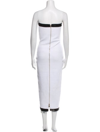 Retrofête Strapless Midi Length Dress