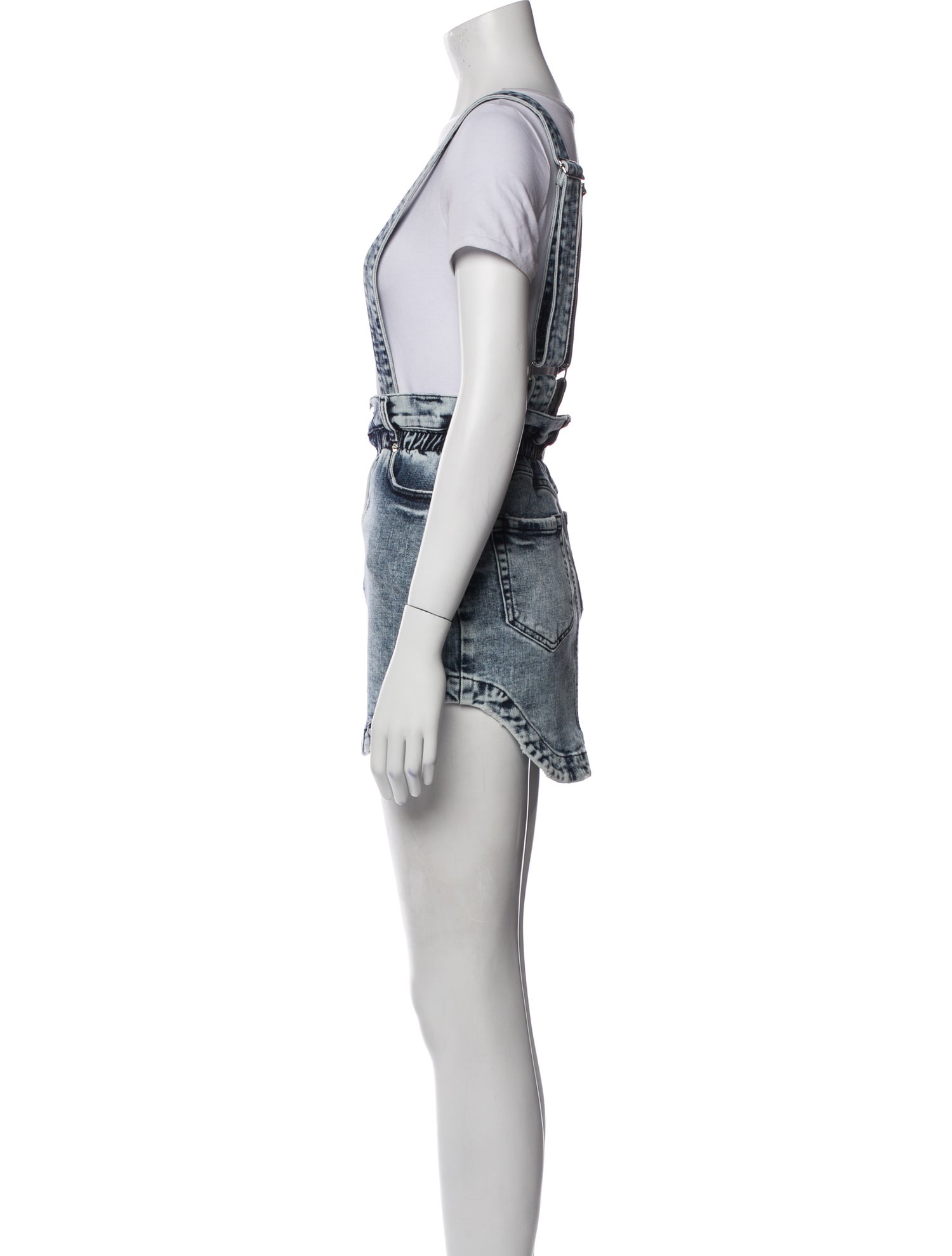 Retrofête Distressed Accents Knee-Length Skirt