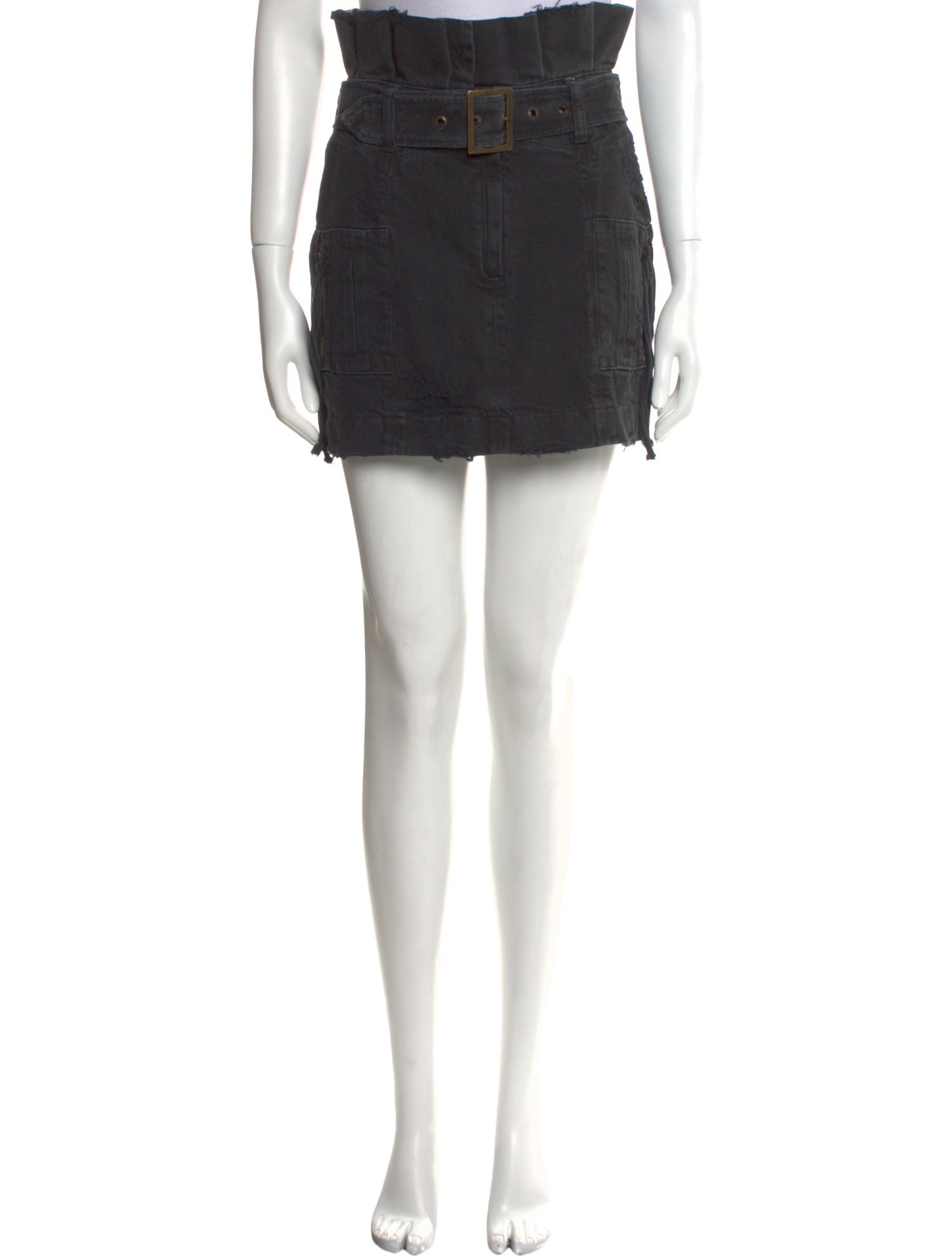 Retrofête Distressed Accents Mini Skirt