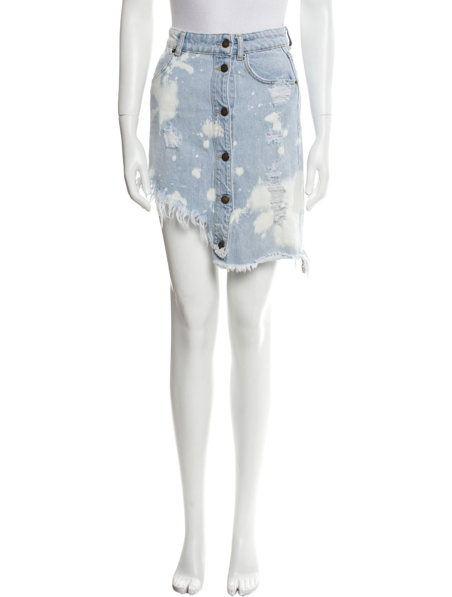 Retrofête Distressed Accents Mini Skirt