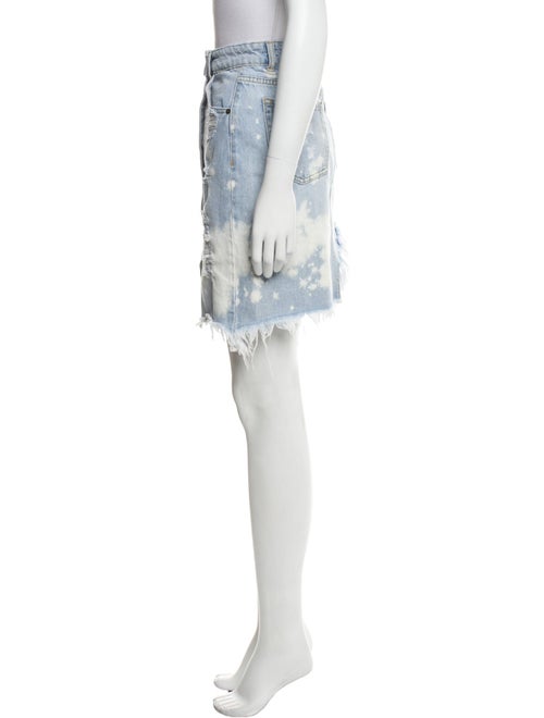 Retrofête Distressed Accents Mini Skirt