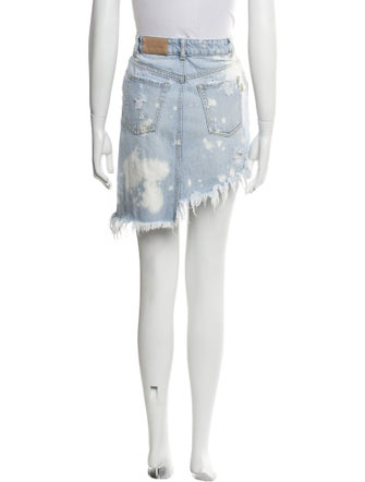 Retrofête Distressed Accents Mini Skirt