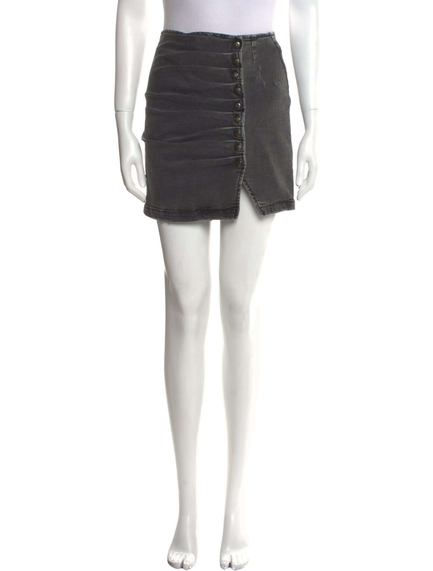 Retrofête Distressed Accents Mini Skirt