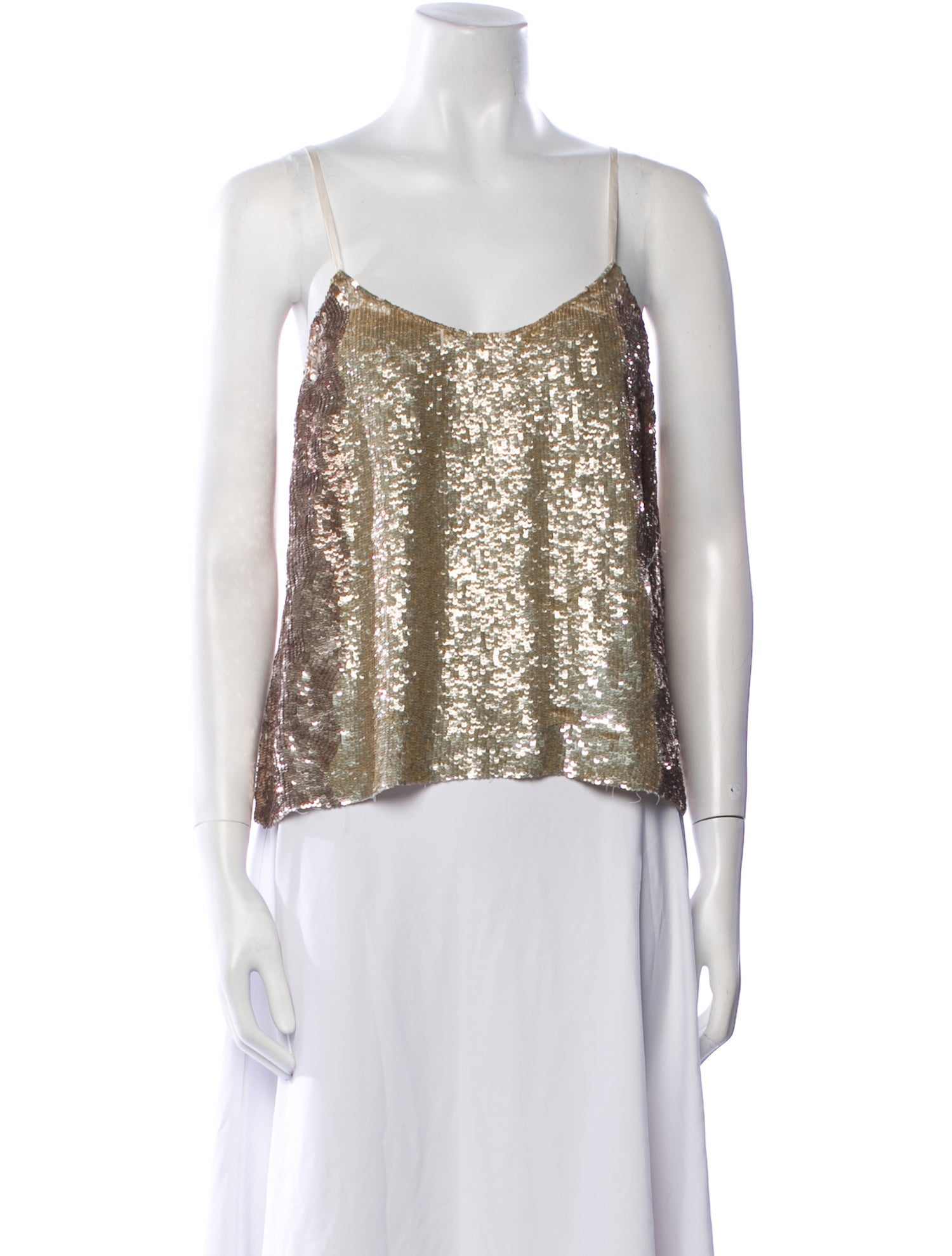 Retrofête Scoop Neck Sleeveless Crop Top