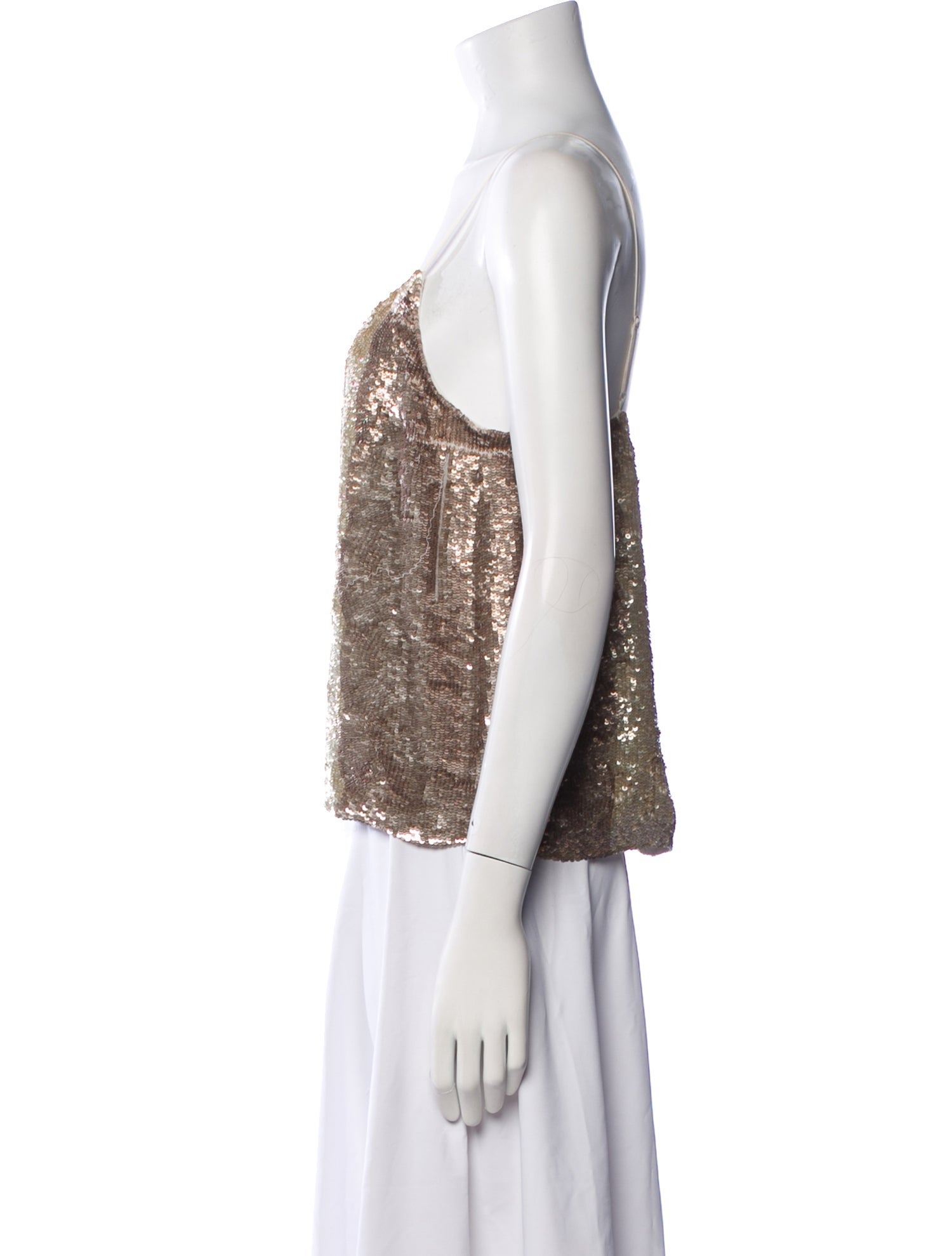 Retrofête Scoop Neck Sleeveless Crop Top