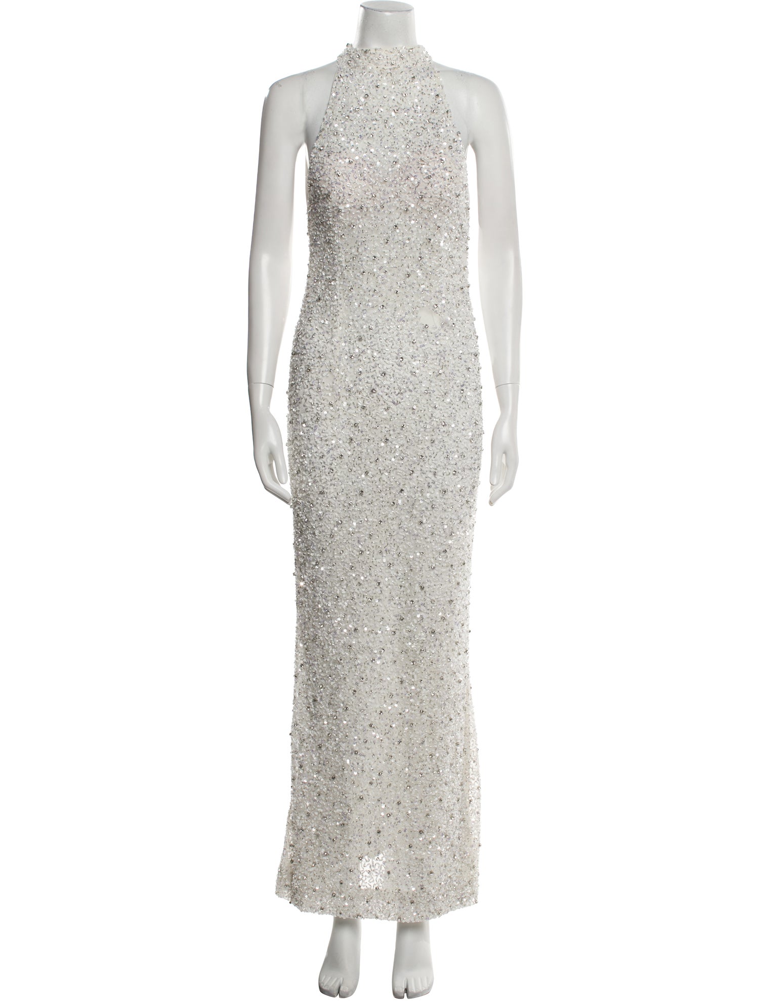 Retrofête Mock Neck Long Dress