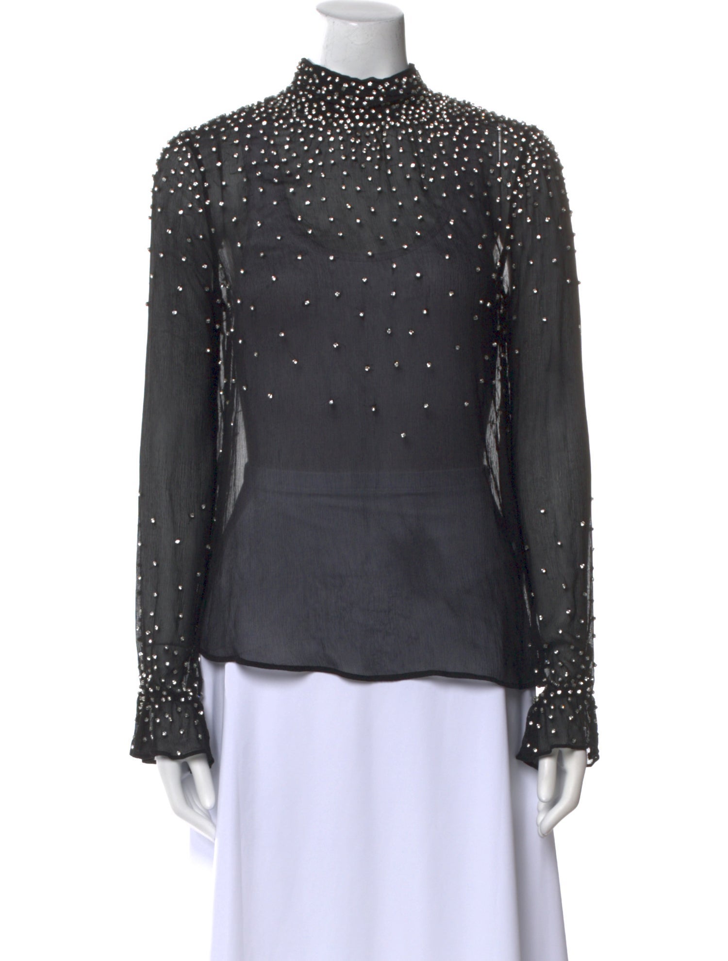 Retrofête Silk Printed Blouse