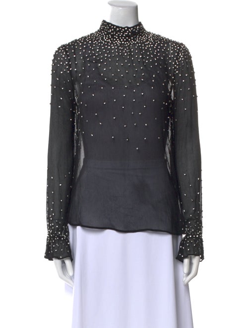 Retrofête Silk Printed Blouse