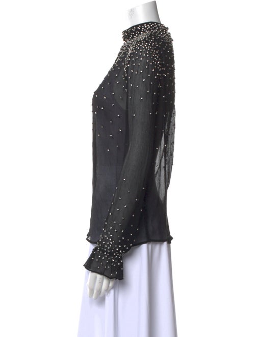 Retrofête Silk Printed Blouse