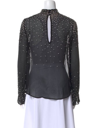 Retrofête Silk Printed Blouse