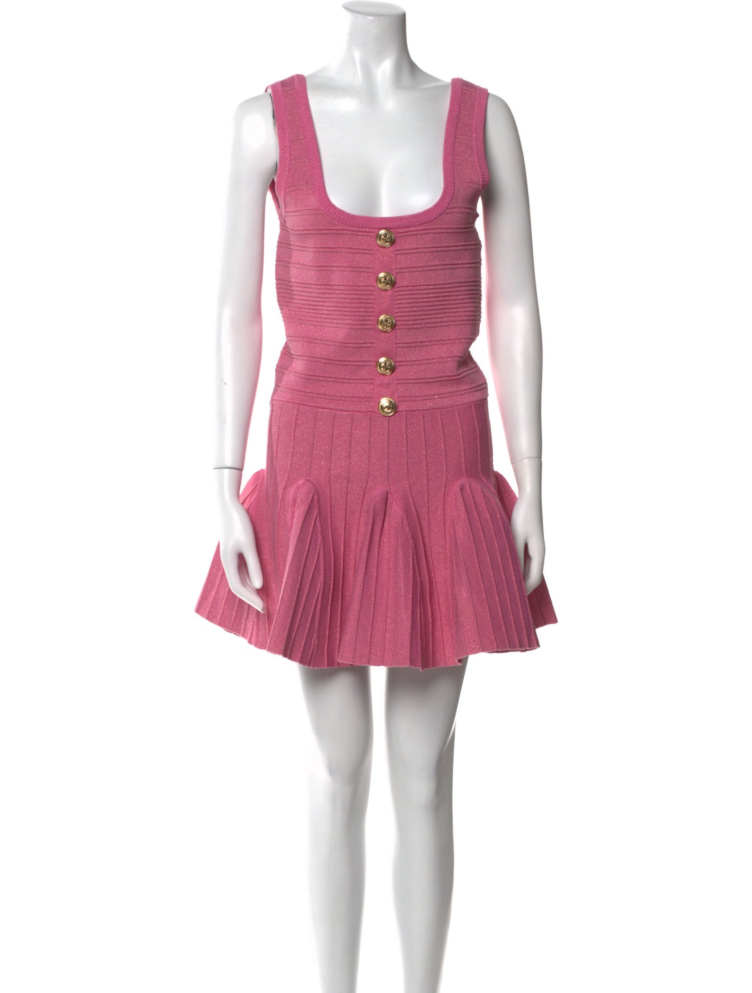 Retrofête Square Neckline Mini Dress