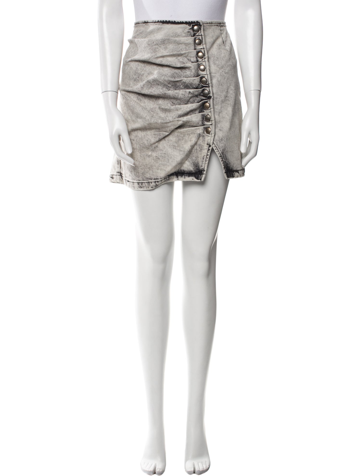 Retrofête Distressed Accents Mini Skirt