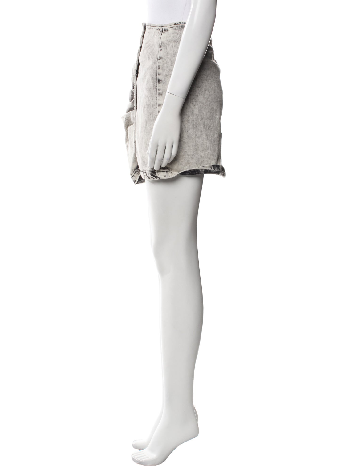 Retrofête Distressed Accents Mini Skirt