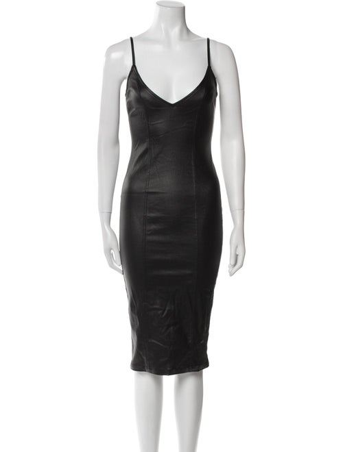 Retrofête V-Neck Knee-Length Dress