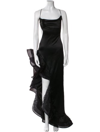 Retrofête Square Neckline Long Dress