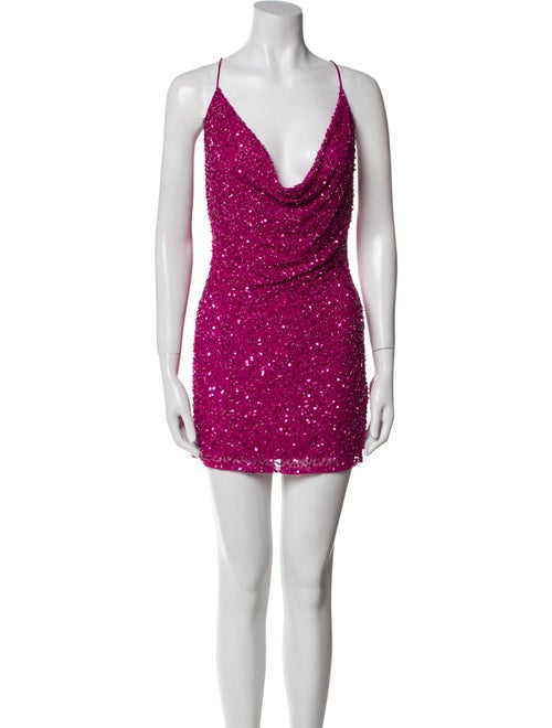 Retrofête Cowl Neck Mini Dress