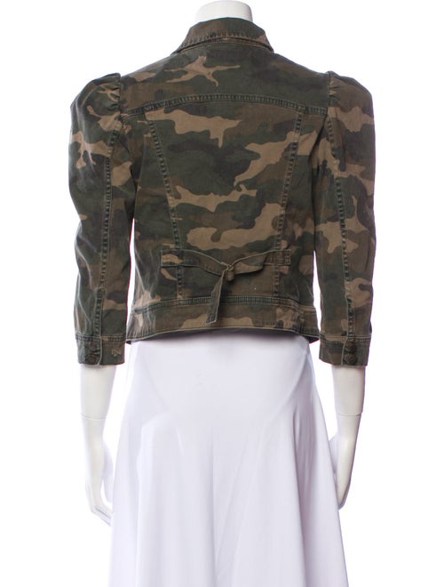 Retrofête Camouflage Print Denim Jacket