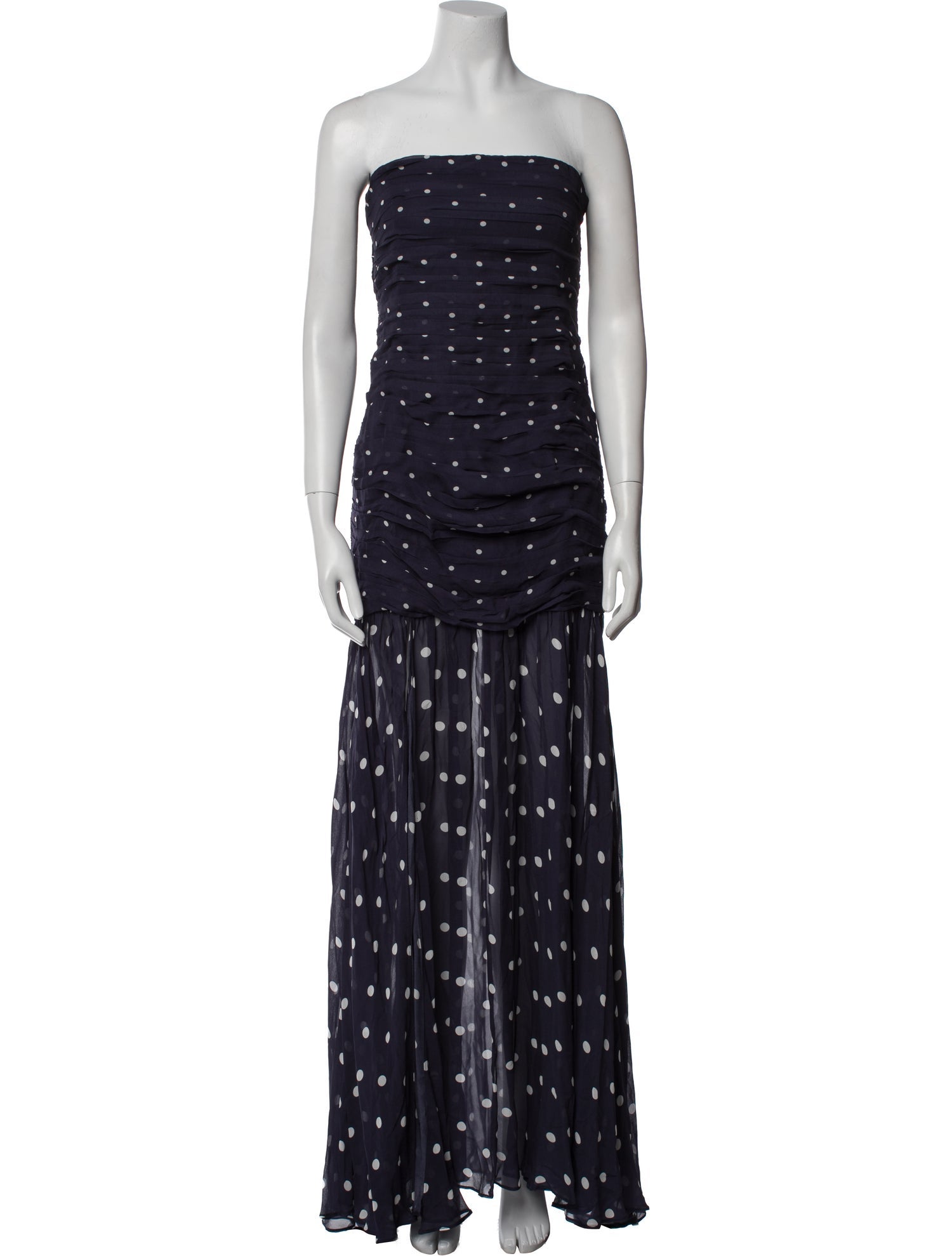 Retrofête Polka Dot Print Long Dress