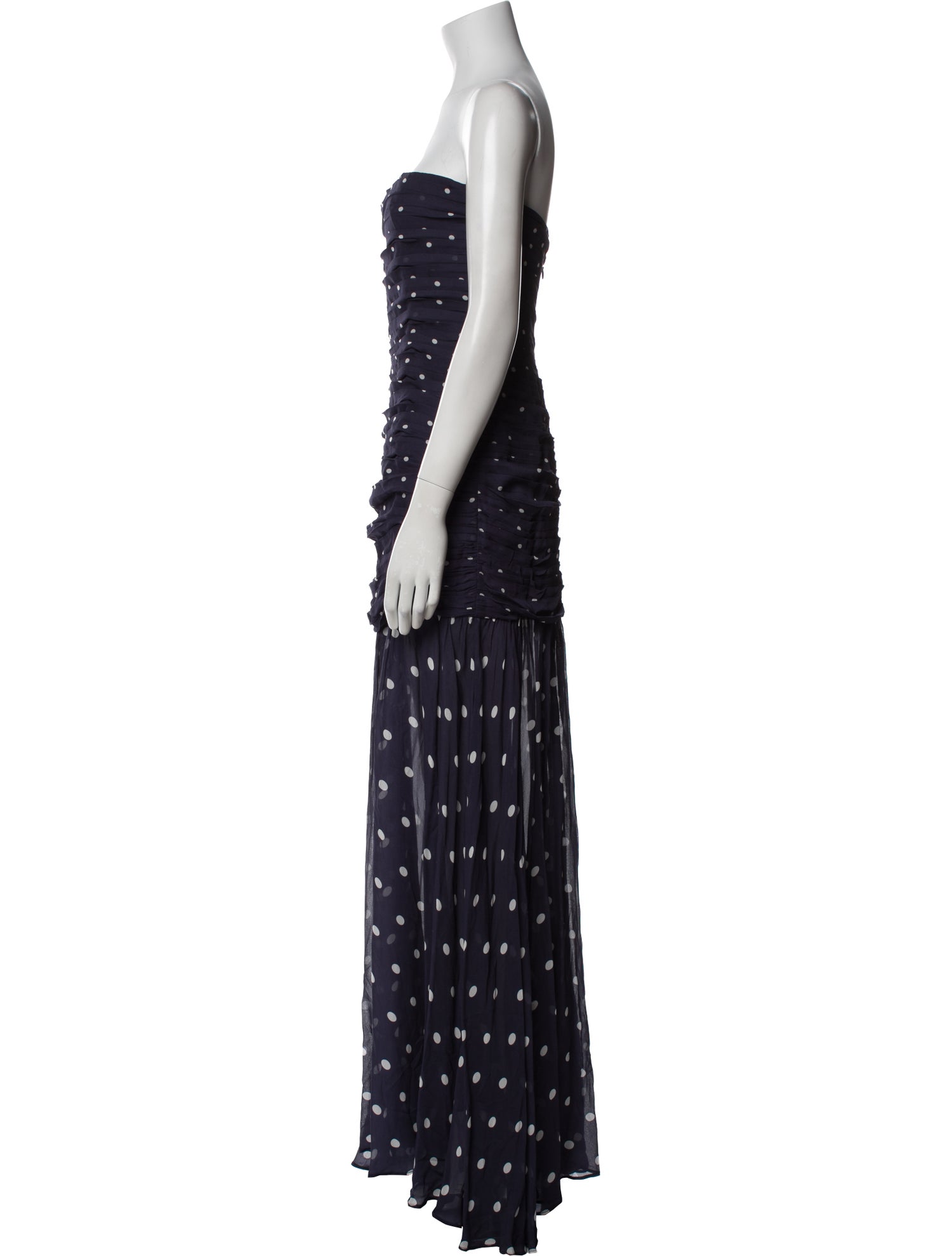 Retrofête Polka Dot Print Long Dress