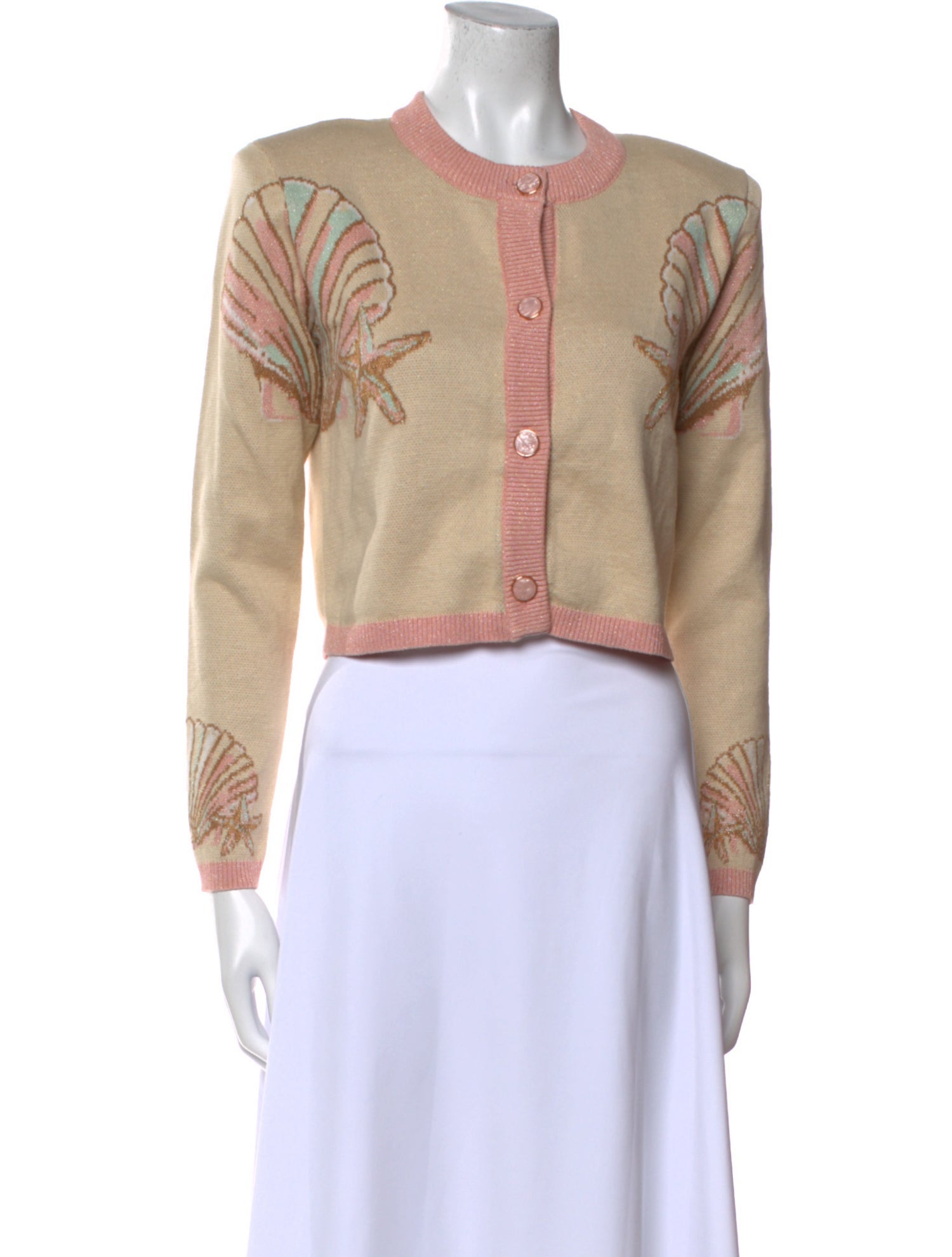 Retrofête Printed Crew Neck Sweater w/ Tags