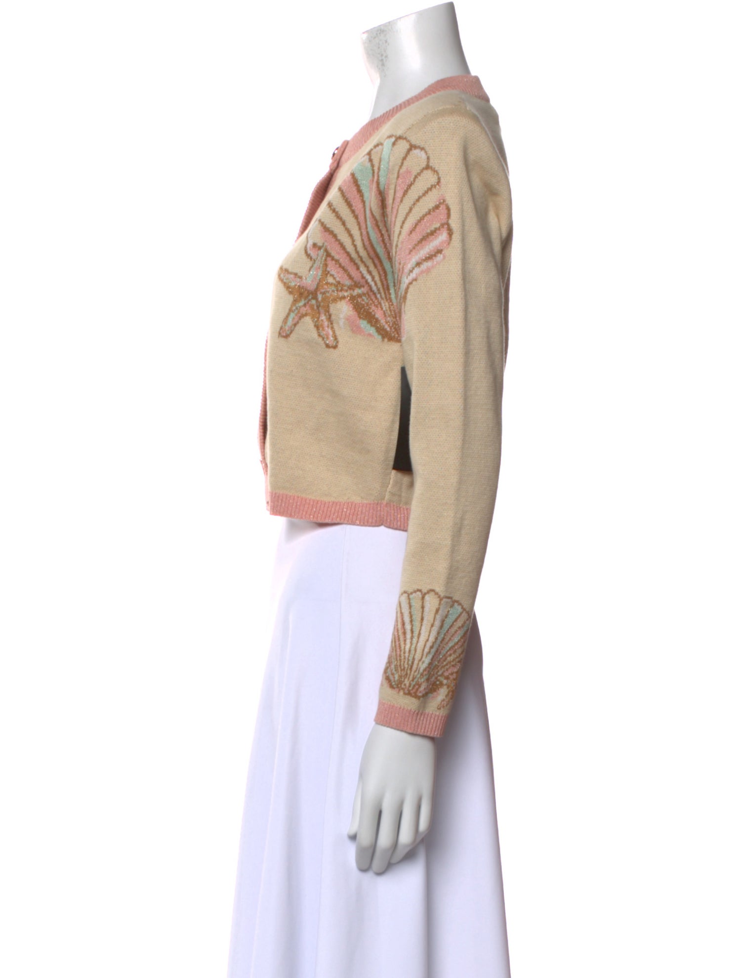 Retrofête Printed Crew Neck Sweater w/ Tags