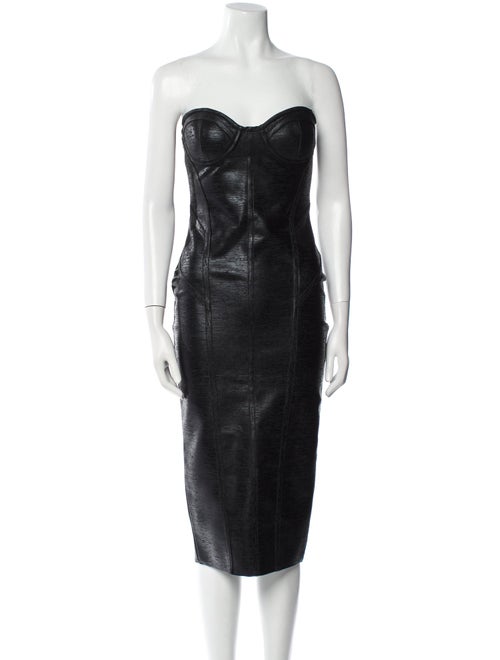 Retrofête Strapless Knee-Length Dress