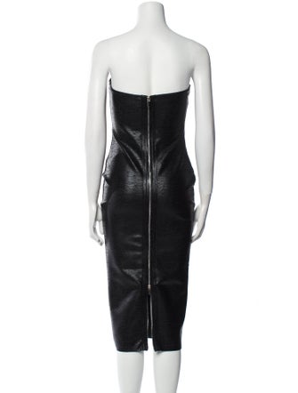 Retrofête Strapless Knee-Length Dress