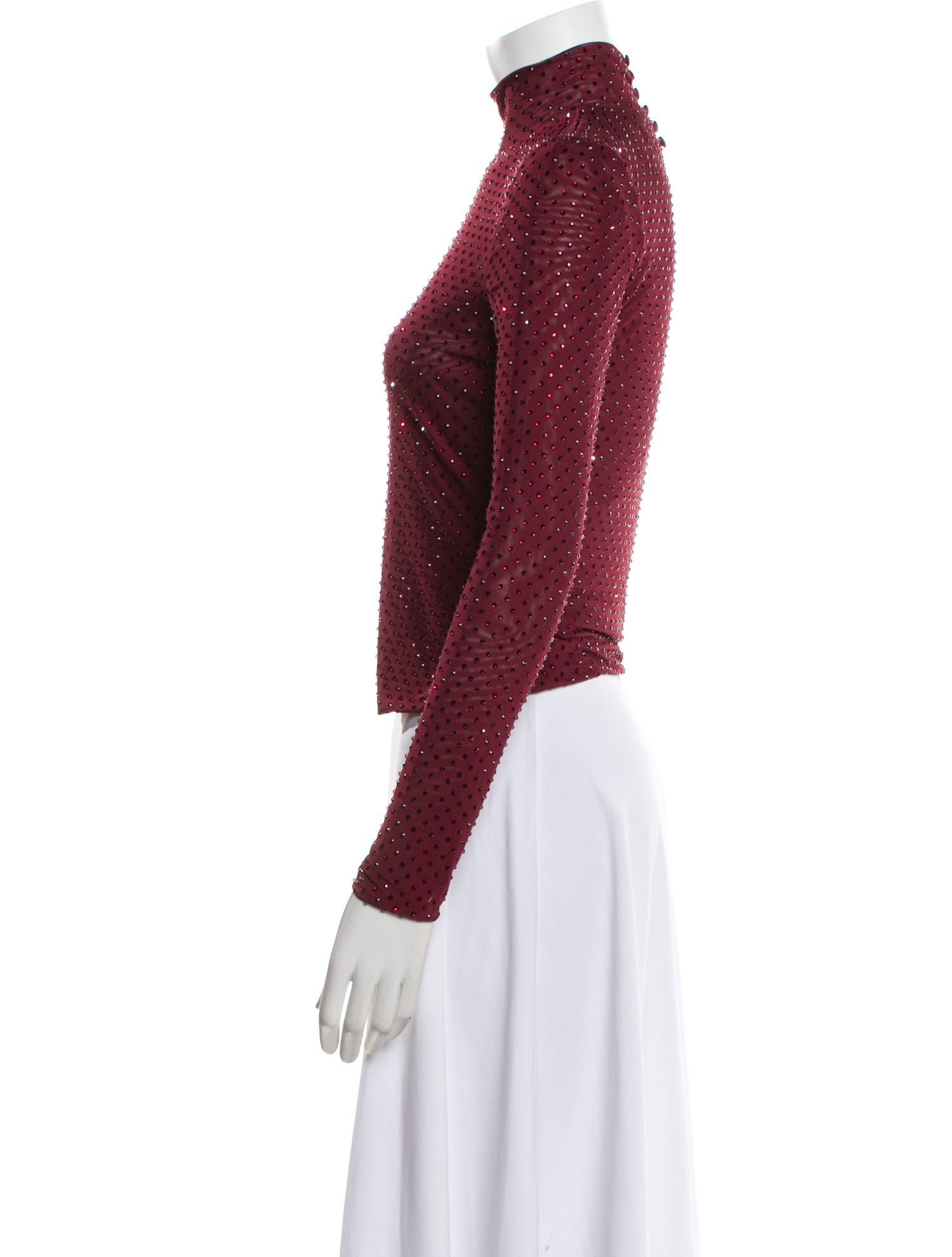 Retrofête Turtleneck Long Sleeve Crop Top