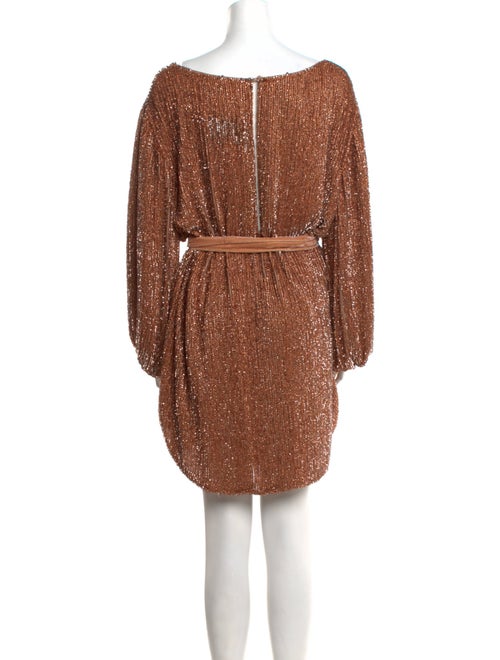 Retrofête Bateau Neckline Mini Dress