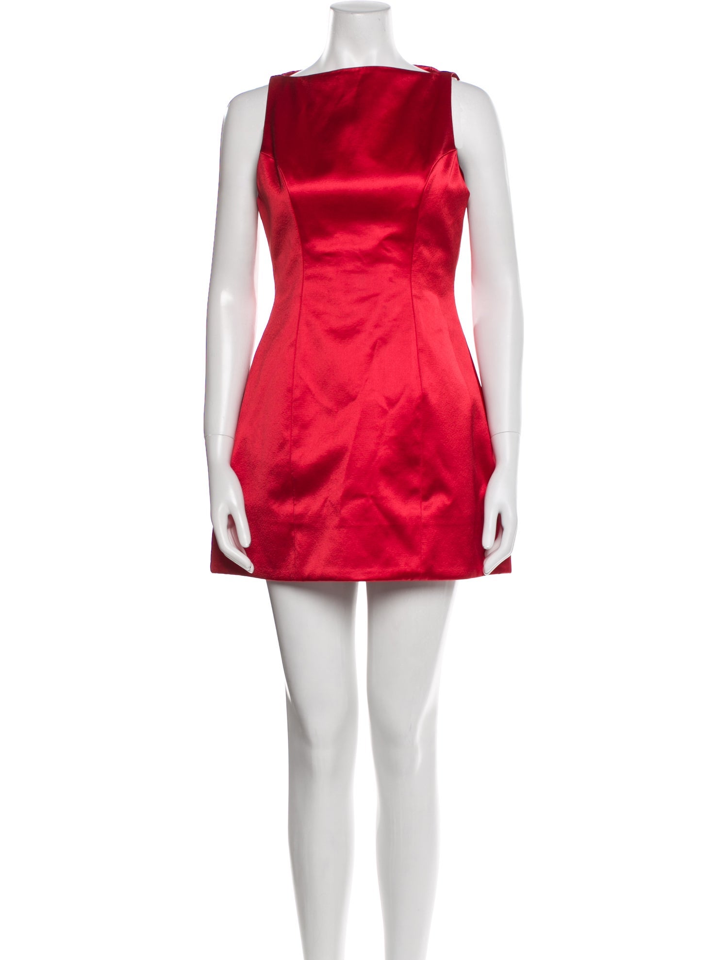 Retrofête Bateau Neckline Mini Dress