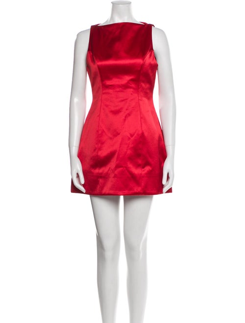 Retrofête Bateau Neckline Mini Dress