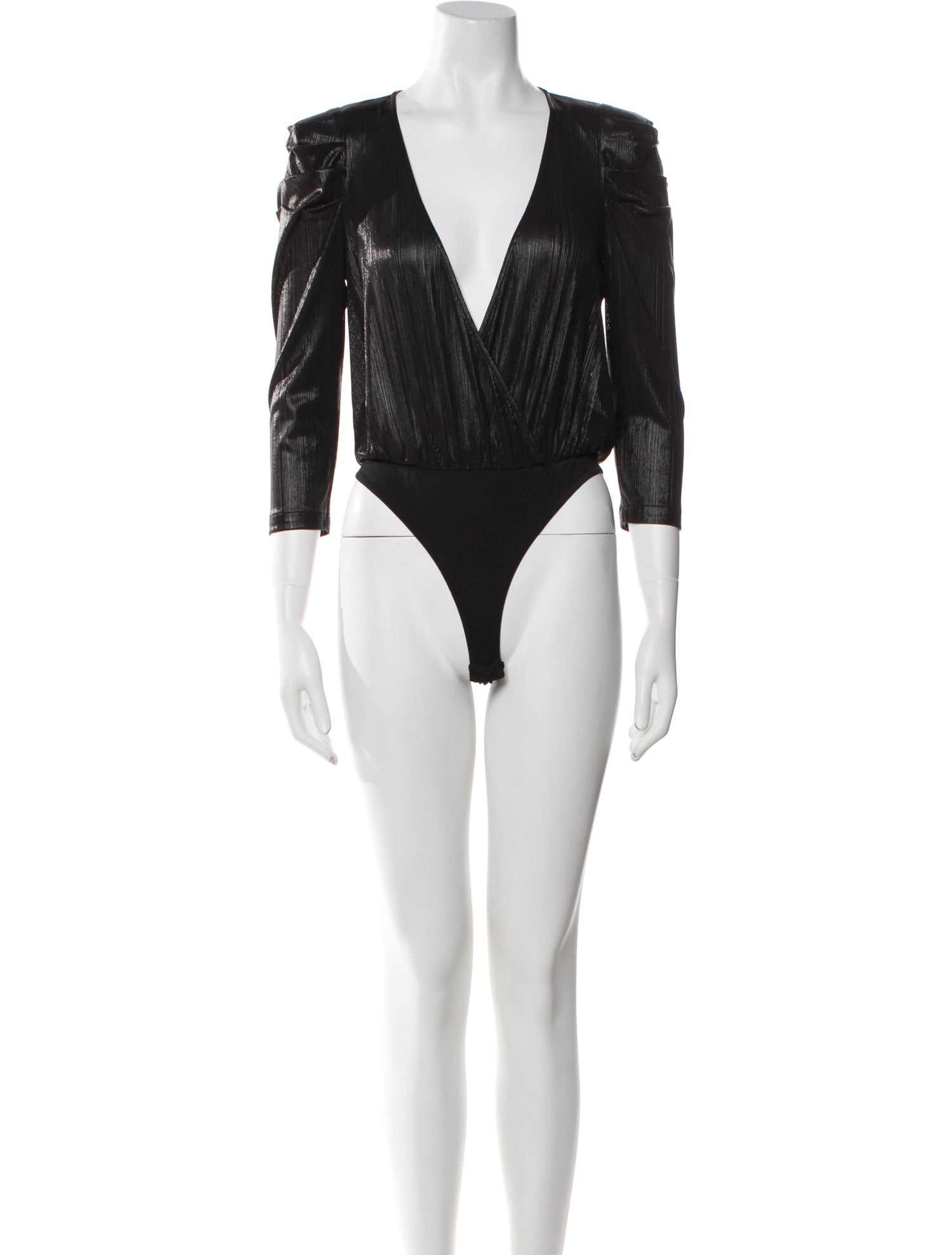 Retrofête V-Neck Three-Quarter Sleeve Bodysuit