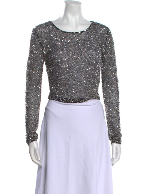 Retrofête Nylon Scoop Neck Crop Top