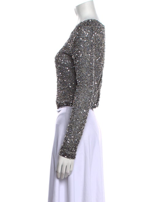 Retrofête Nylon Scoop Neck Crop Top