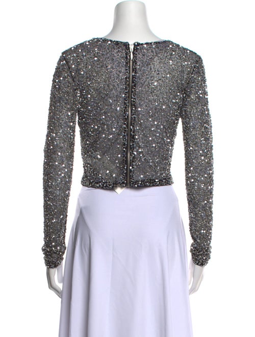 Retrofête Nylon Scoop Neck Crop Top