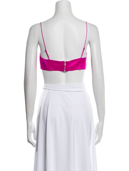 Retrofête Silk Square Neckline Crop Top