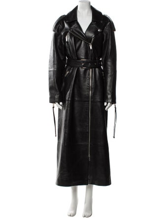Retrofête Leather Trench Coat