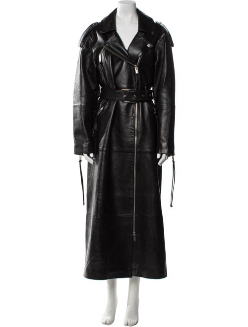 Retrofête Leather Trench Coat