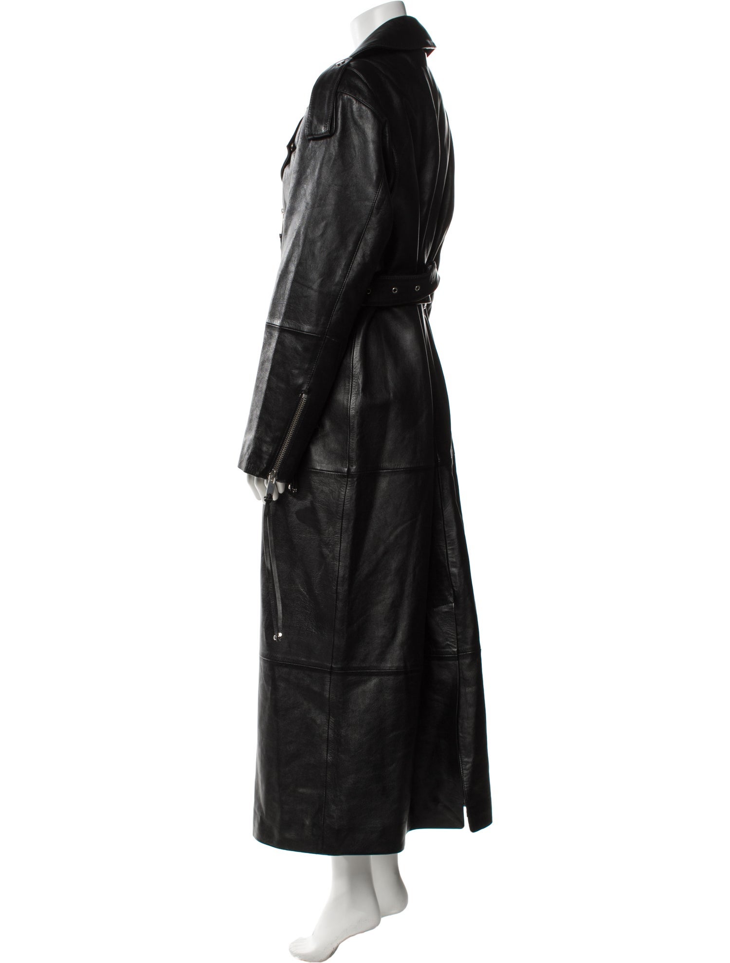Retrofête Leather Trench Coat