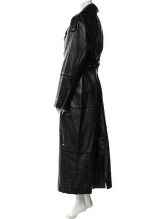 Retrofête Leather Trench Coat