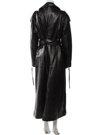 Retrofête Leather Trench Coat